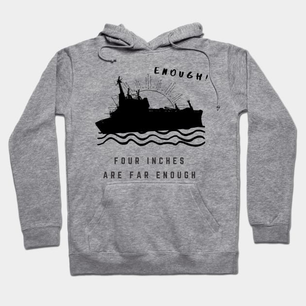 Suez Canal - Four inches are enough,far enough Hoodie by TTWW Studios